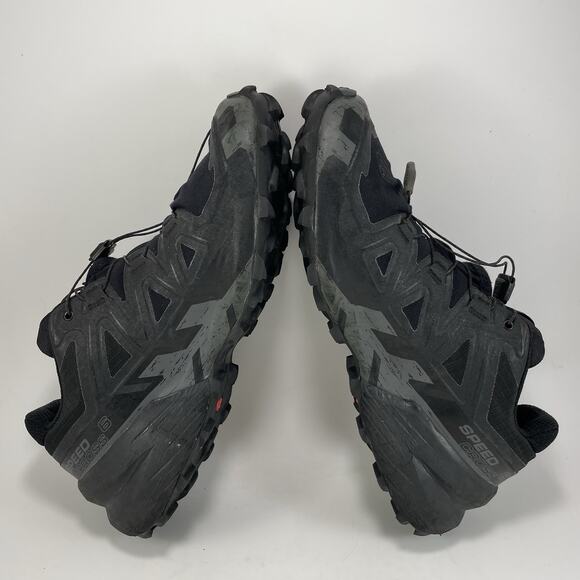 Salomon Speedcross 6 Running Shoes Womens Size 11 Trail Triple Black Athletic - Picture 6 of 9